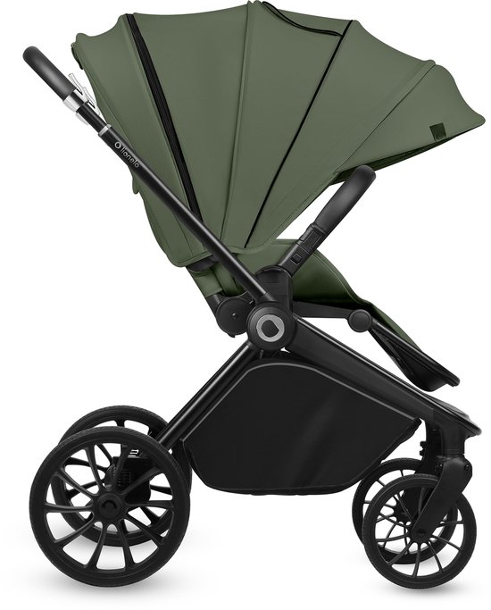 Lionelo Mika Plus - Kinderwagen 3in1 - XXL SET - incl. i-Size autostoel - Veelzijdig en jaarrond - Grote wielen - tot 22kg - Bediening met een hand - Voor alle soorten terrein - Accessoireset
