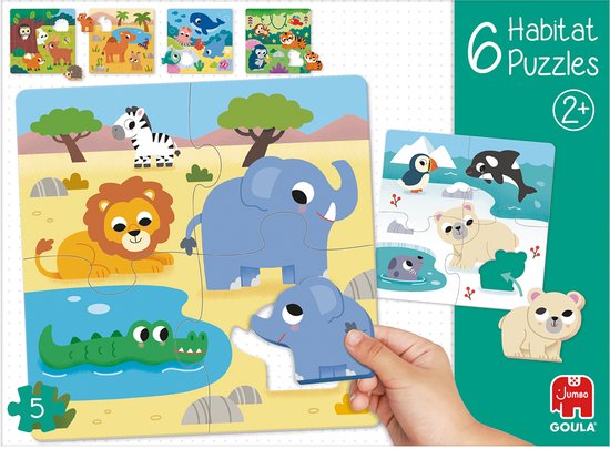 Jumbo - Goula - 6 Habitat Puzzle - Educatief Spel van Merkloos — afbeelding 4