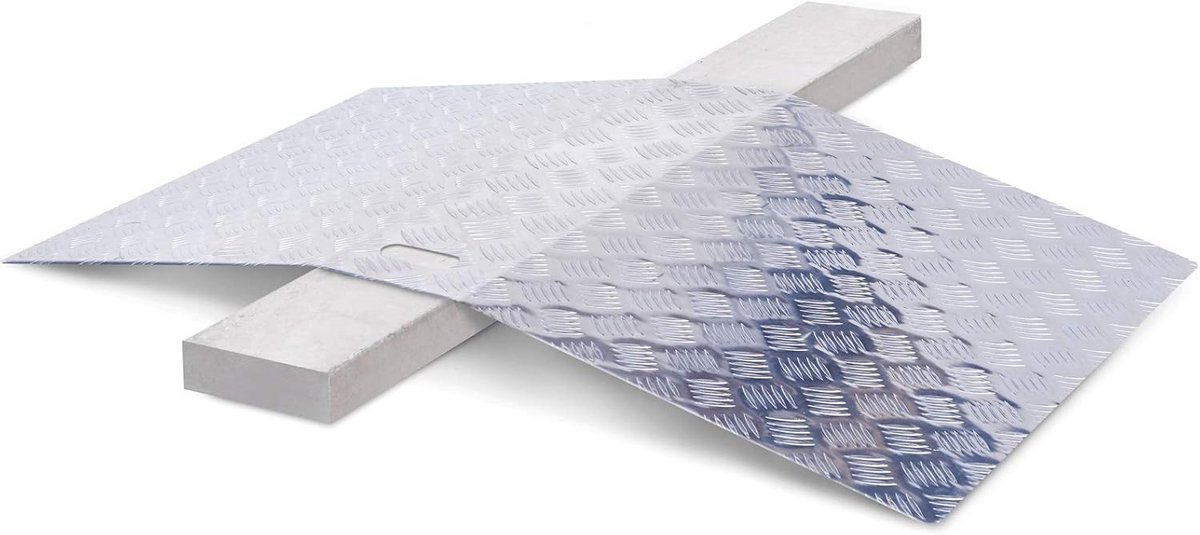 Drempelhulp aluminium 5 cm hoog - stevig en lichtgewicht