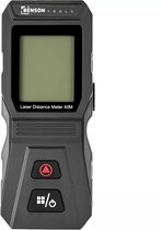 Zwarte Benson laser afstandsmeter 40M met LCD-scherm en rode en witte knoppen.