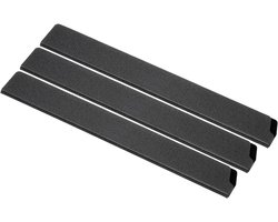 ABS Knife Cover Sleeves voor 10 inch Keukenmes - 3Pcs Mes Edge Guard Blade Protector - Universele Mes Bescherming Flocking voor Thuis Keuken - Zwart
