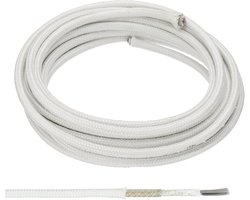 16.4 Feet 11AWG High Temperature Wire - Nickel Plated Copper Wire - Mica Fiberglass - High Quality Electronics Wire - Insulated Heat Resistant Electronic Flexible Cable - Wit