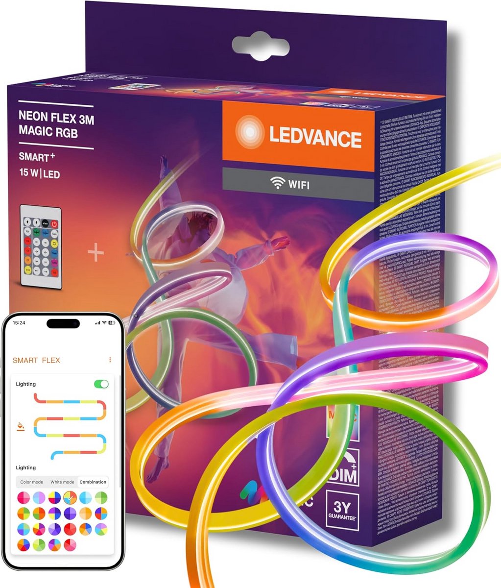 Slimme WiFi LED Strip Kleurrijk en Dimbaar voor Buiten - 3 Meter Universeel
