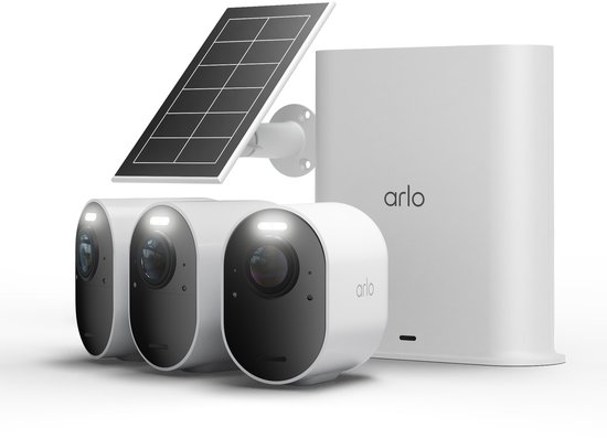 Arlo Ultra3 4K beveiligingscamera + Zonnepaneel - 3 Cam Kit (incl. Smart Hub) van Merkloos — afbeelding 2