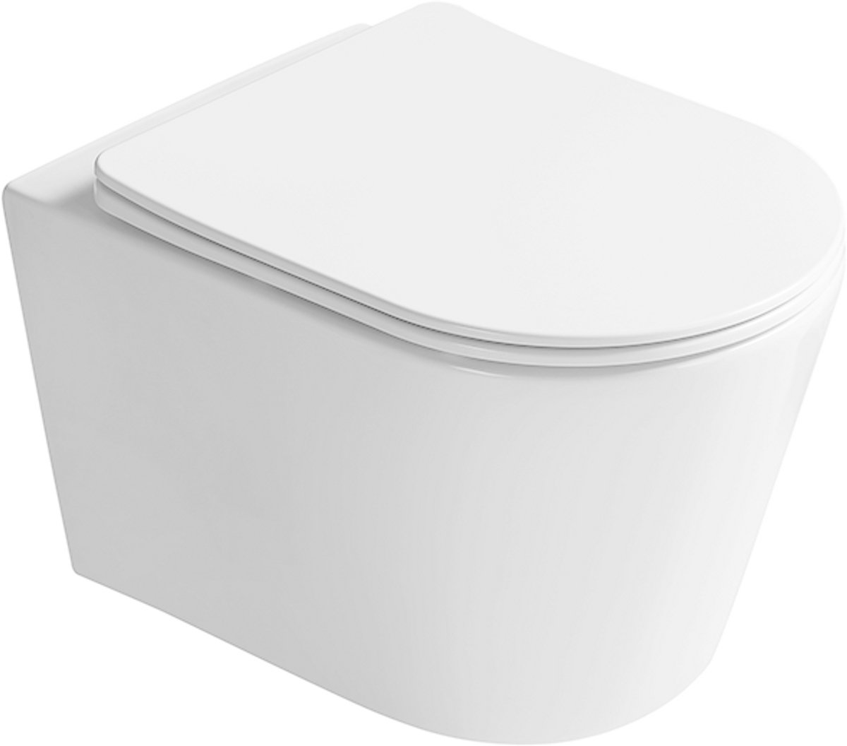 Mexen Rico miska wc Rimless Tornado met softclose zitting slim, duroplast, wit glanzend - 3072L4000T