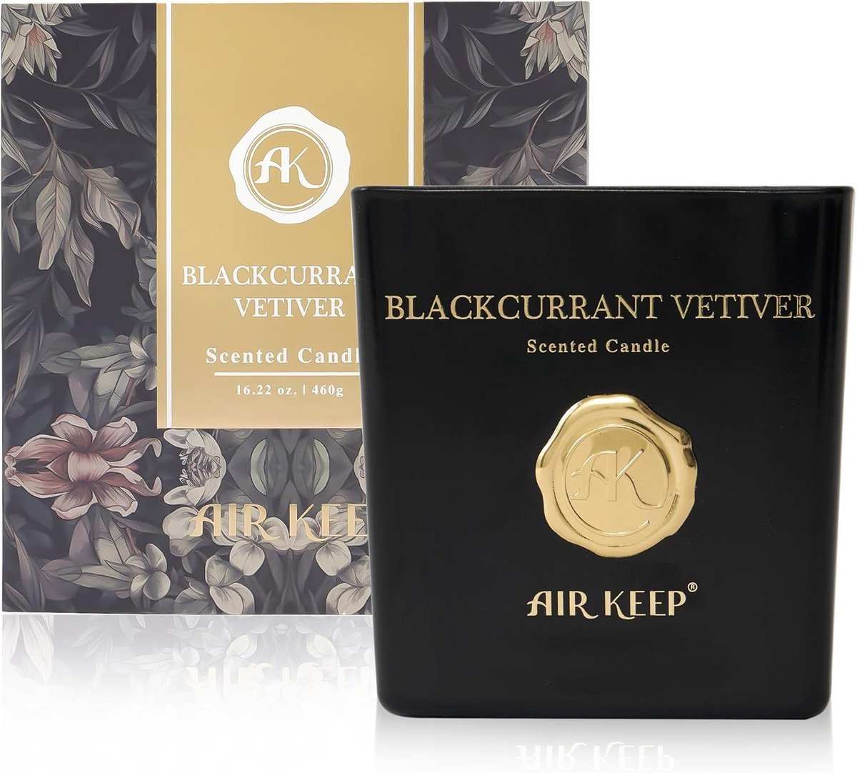 Luxe Geurkaars Zwarte Bes & Vetiver - 460g - Tot 94 Uur Brandtijd - Perfect Cadeau