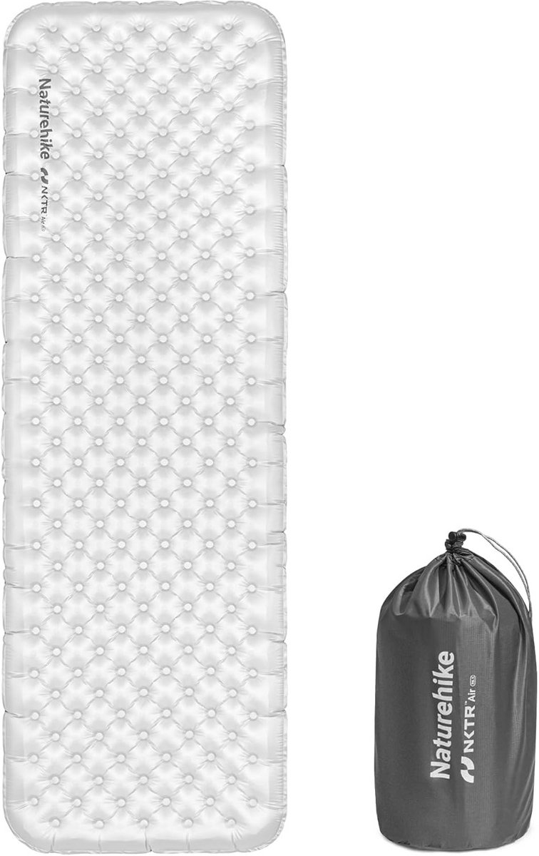 Naturehike Opblaasbare Slaapkussen 6,5 cm Ultralichte Campingmatras Draagbare Slaapmat voor Trekking Wandelen en Backpacken Outdoor Avonturen