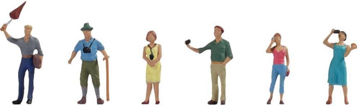 H0 Modelspoorfiguren Reisgroep - Set van 1 Stuk