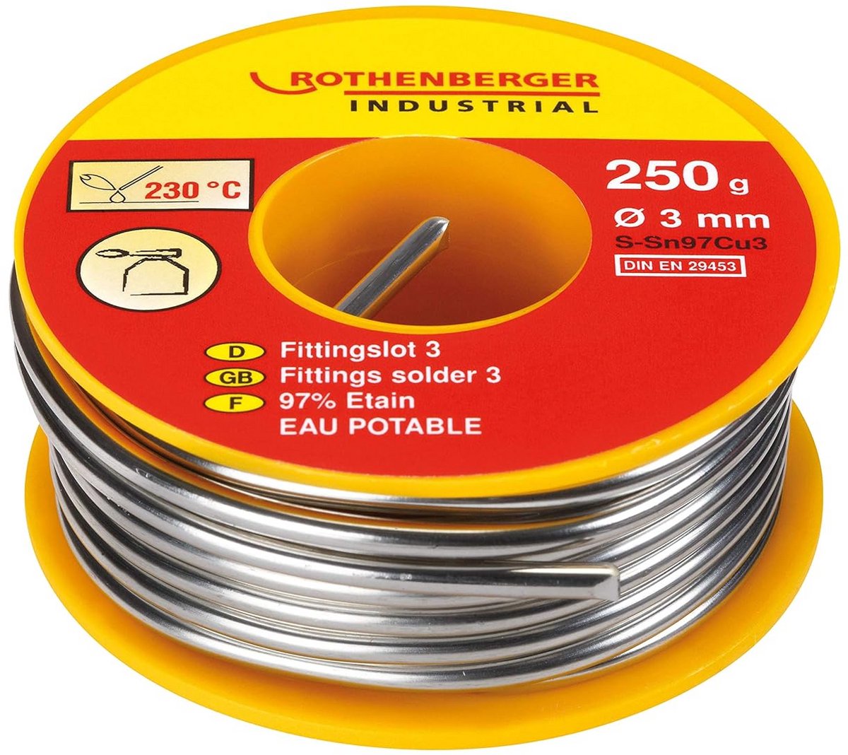 Loodvrij Soldeer Faites voor Verwarming en Drinkwaterleidingen 250 g