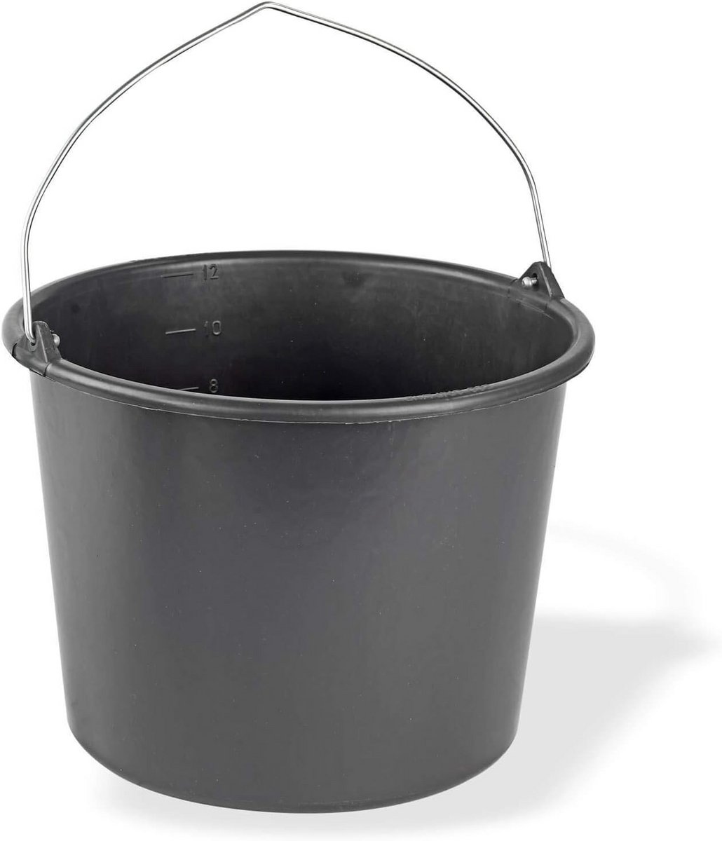 Stevige Bouwemmer 12 Liter voor Bouw en Tuin