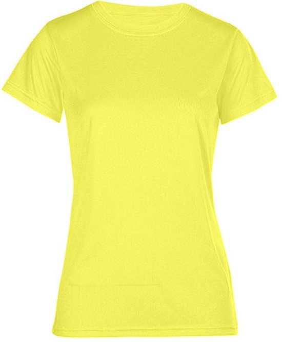 Damessportshirt 'Performance T' met korte mouwen Safety Yellow - S