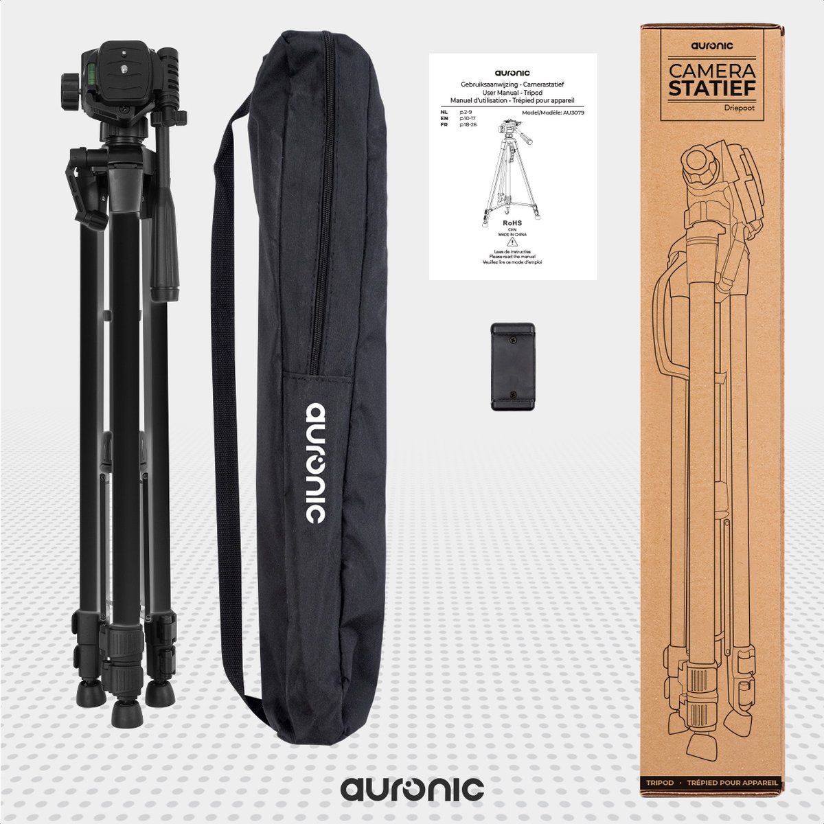 Auronic Tripod - Flexibel Telefoon & Camera Statief thumbnail 5