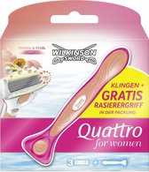 Lames de rasoir Wilkinson Sword - Quattro pour femme - 3 lames + support