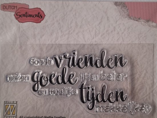 Set van 3 Clearstamps : Hoera , Als ongeluk in een klein hoekje zit dan