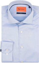 Suitable - Overhemd Twill Sleeve 7 Lichtblauw - Heren - Maat 41 - Modern-fit