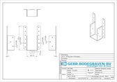 GB Raveeldrager met strip 71 x 104 (Houtmaat 71 x 146) SV