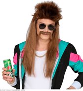Widmann - Funny & Wrong Costume - Perruque New Kids Redneck Avec Moustache - marron - Déguisements - Déguisements
