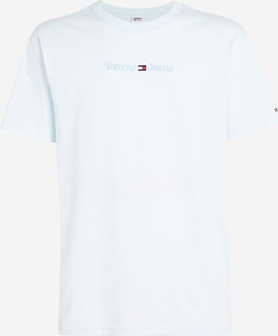 Tommy jeans klein tekst T-shirt blauw - XL
