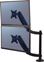 Bras porte-écrans double vertical Platinum Series, 27", 20kg, USB