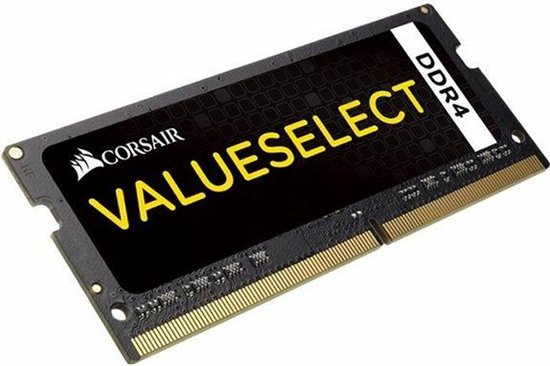 Corsair - Laptopgeheugen - ValueSelect - CMSO8GX4M1A2133C15 - 8GB - DDR4 - SODIMM - 2133 MHz - 1 x 8 GB