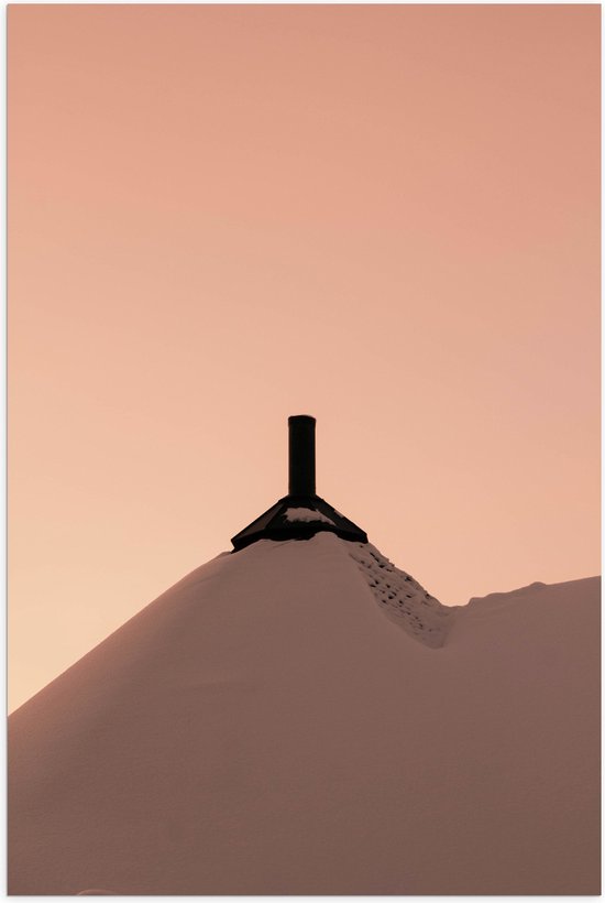 Poster (Mat) - Top - Sneeuw - Lucht - 60x90 cm Foto op Posterpapier met een Matte look
