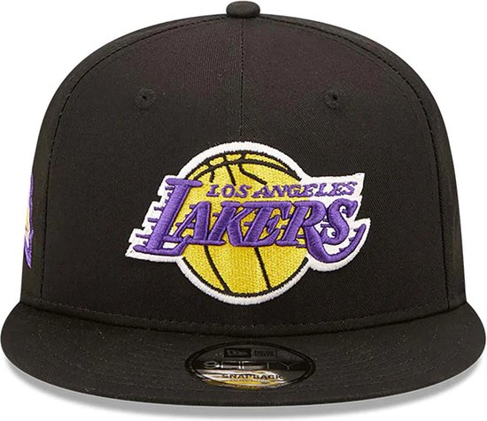 NEW ERA LA Lakers Team Side Patch Black 9FIFTY Snapback Cap