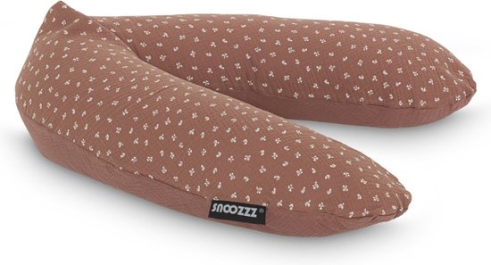 Snoozzz Voedingskussen Premium Kwaliteit - 185 cm – Microparel Vulling – Luxe Draagtas – Wasbare Hoes - Babette