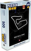 Puzzel F1 - Racebaan - Red Bull Ring - Oostenrijk - Circuit - Zwart - Legpuzzel - Puzzel 500 stukjes