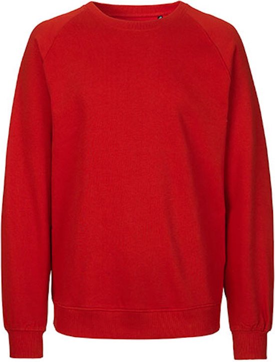 Fairtrade unisex sweater met ronde hals Red - L
