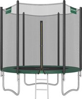 Trampoline PRO - 183 cm groen - met veiligheidsnet & ladder - tot 100 kg belasting
