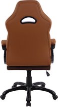 Bureaustoel Marco - bruin - kunstleer - Ergonomisch - ultra comfortabel - In hoogte verstelbaar - 52x50x124cm
