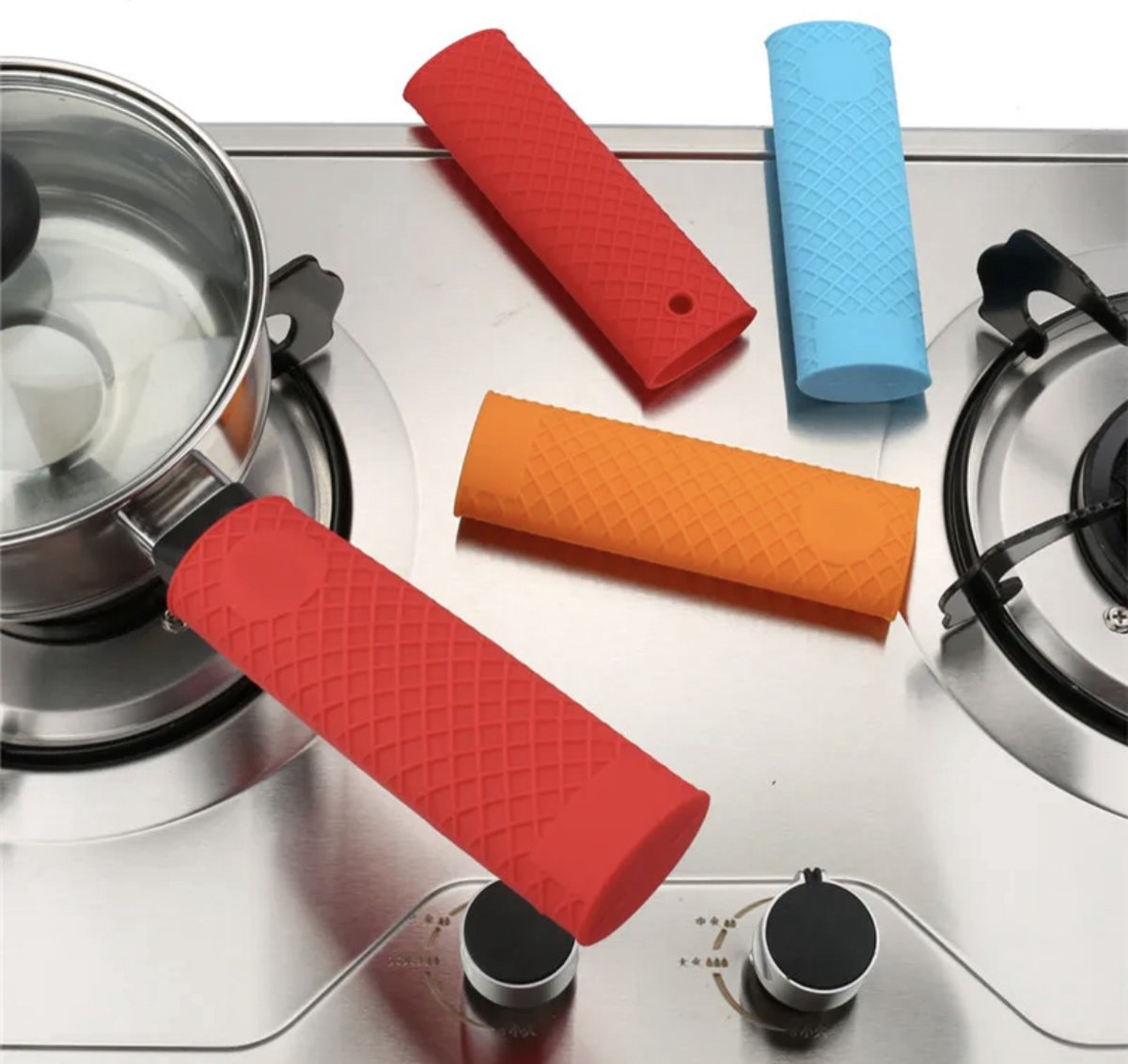 Pan Handvat Cover - Zwart - 1 Stuk - Siliconen Panhandvat - Hittebestendige - Antislip - IXEN