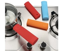 Pan Handvat Cover - Zwart - 1 Stuk - Siliconen Panhandvat - Hittebestendige - Antislip - IXEN
