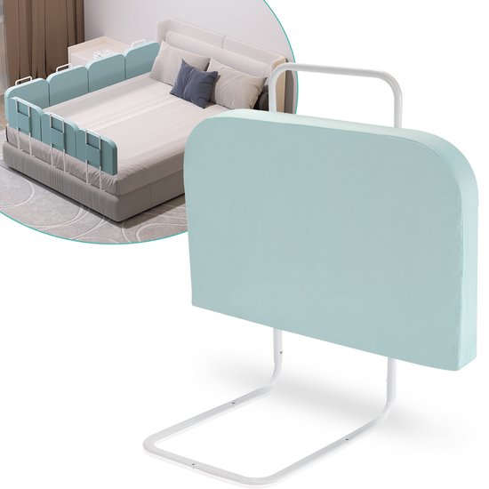 YUENFONG Bedhekje, bedhekje, 60 cm, valbescherming voor kinderen, in hoogte verstelbaar, kinderbedhek voor bed, 5-gaten, verstelbare zijbescherming, 1
