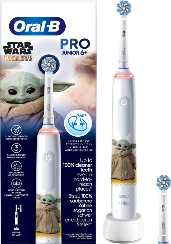 Oral-B Pro Junior - Star Wars - Elektrische Tandenborstel - Voor Kinderen Vanaf 6 Jaar - Oral B