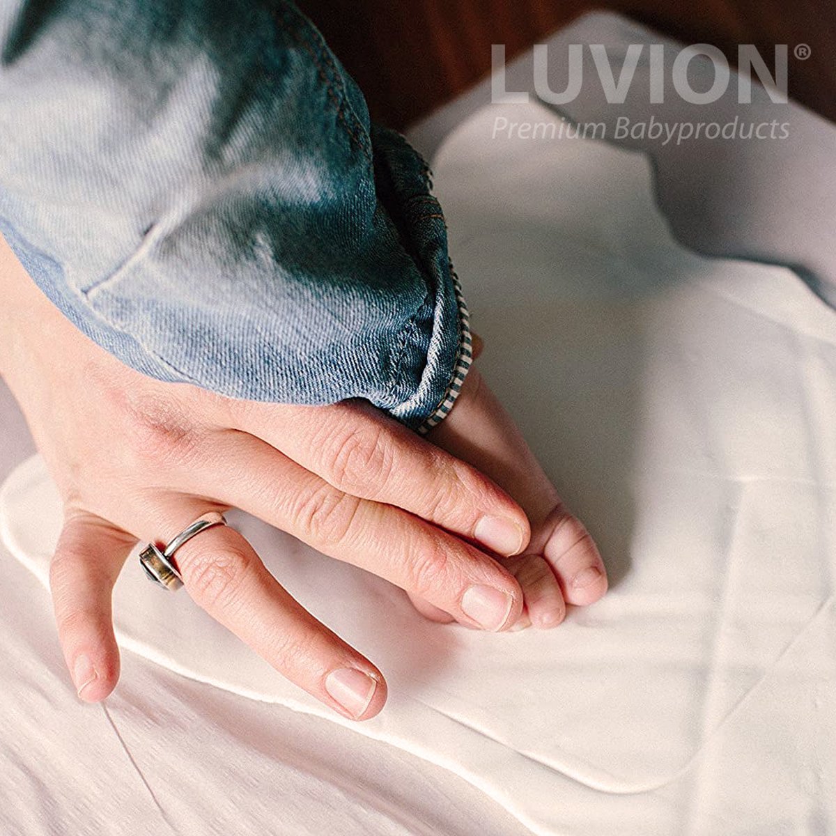 LUVION® Baby Fotolijstje met Klei Afdruk (Gipsafdruk baby) - Hand & Voet Afdruk - Geboorte cadeau - Kraamcadeau jongen / Kraamcadeau meisje – foto 5