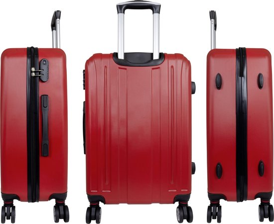 Inactief Gemiddeld Toneelschrijver Handbagage koffer - Reiskoffer trolley - Lichtgewicht koffers met slot op  wielen -... | bol.com