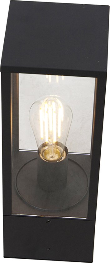 QAZQA charlois - Design Staande Buitenlamp | Staande Lamp voor buiten - 1 lichts - H 40 cm - Zwart - Buitenverlichting - QAZQA