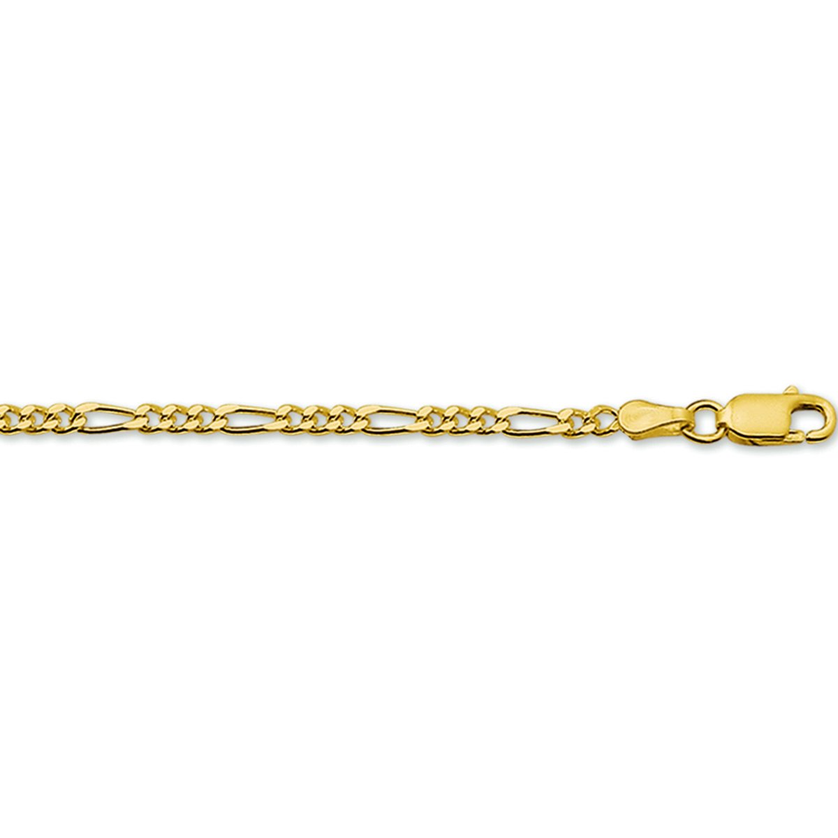 Gouden armband met figaro schakel
