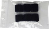 TRU COMPONENTS 682-330-Bag Klittenband vierkanten Om vast te plakken Haak- en lusdeel (l x b) 20 mm x 20 mm Zwart 8 paa