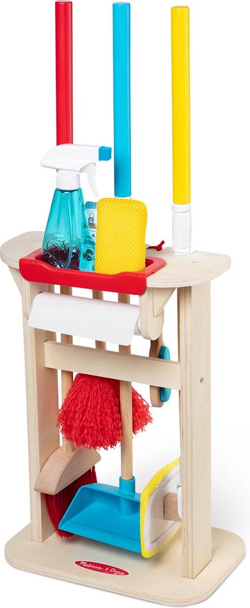 Ensemble de nettoyage pour enfants, jeu de rôle pour tout-petits Nettoyage  des jouets, jouets comprennent la vadrouille à balai, le nettoyage ménager  les jouets en bois