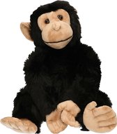 Pluche chimpansee aap knuffel 50 cm - Apen/aapje bosdieren knuffeldieren - Speelgoed voor kinderen