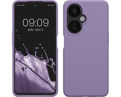 coque kwmobile pour OnePlus Nord CE 3 Lite 5G / Nord N30 5G - Coque avec revêtement en silicone - Coque pour smartphone en violet lilas