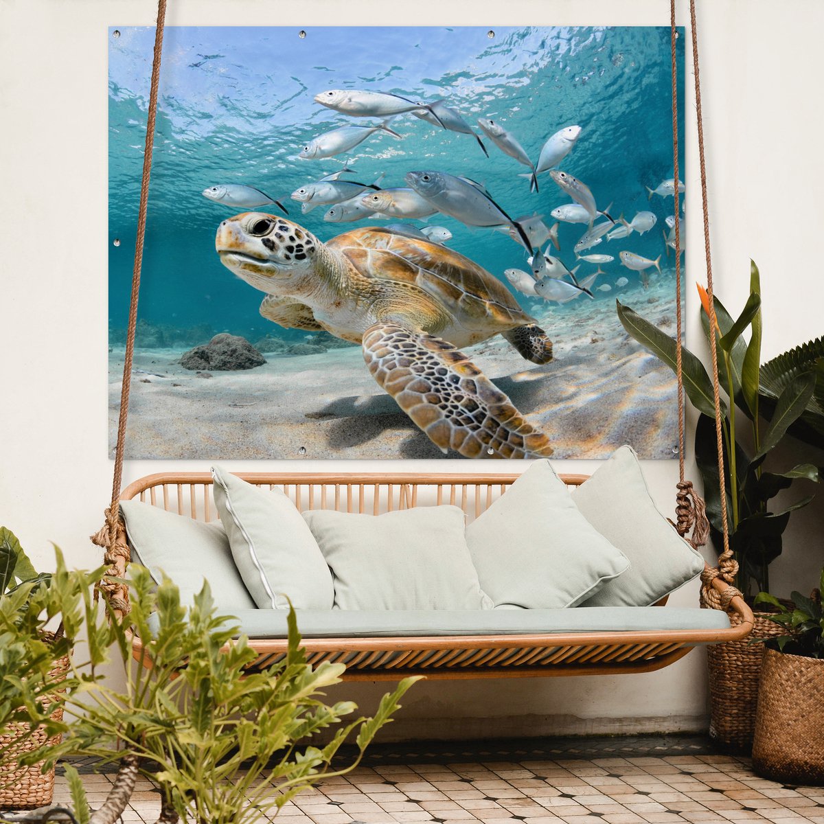 Tortue large 60 cm : Décoration du jardin DÉCORIALE jardin - botanic®