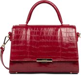 Handtas Lancaster Paris Exotic Trinity - Croco - Rood