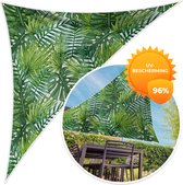 MuchoWow® - Schaduwdoek - Bladeren - Palm - Patronen - 96% UV-bestendig - Hoogwaardig polyester - Zonnedoek - Weerbestendig - Tuin - Tarp - 300x300 cm