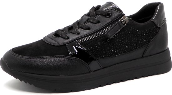 Jana Dames Sneaker 23764 001 Zwart Wijdte H Maat 38 bol