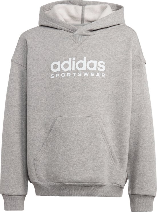 adidas Sportswear Fleece Sweat à capuche Kids - Enfants - Grijs- 164