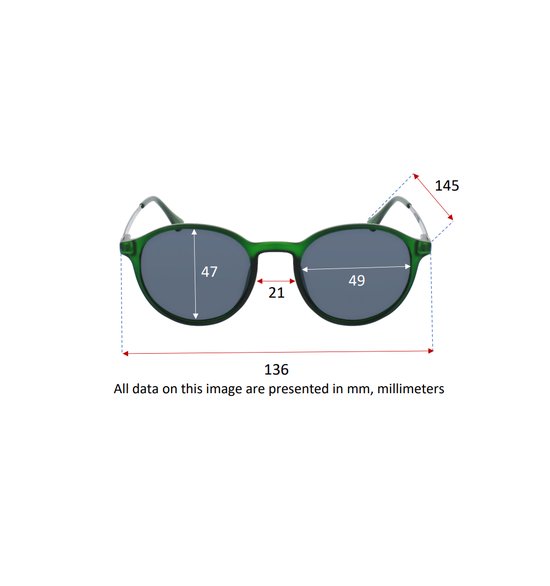SILAC 8913 SOL FOREST - Ronde groene zonnebrillen - Zwart getint glazen - UV 400 CAT 3 POLARIZED van SILAC — afbeelding 4
