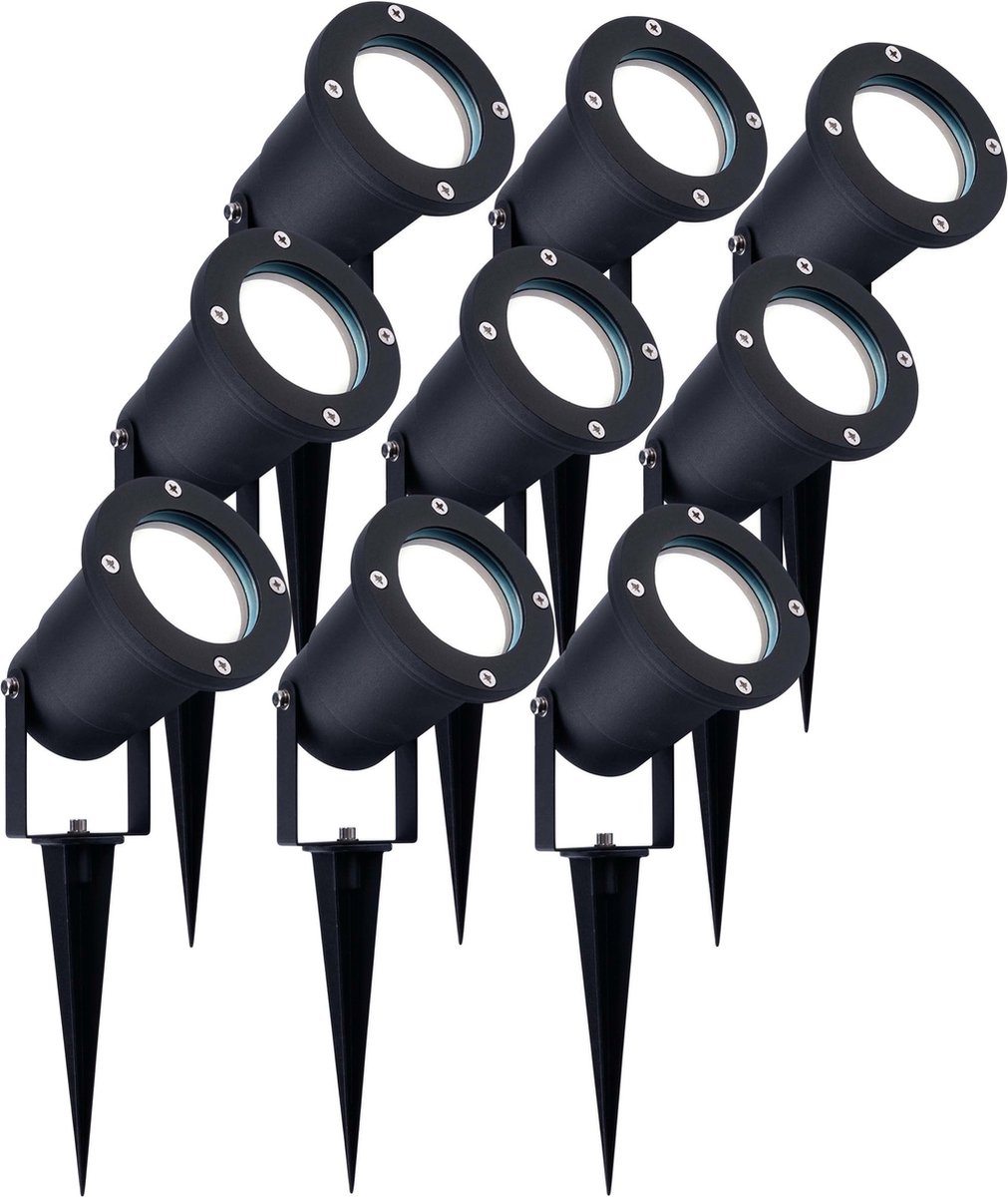 Ledvion - 9X LED Prikspots - IP65 - 5W - 6500K - 1M